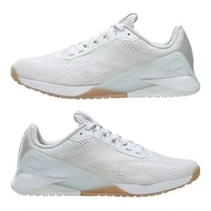 Reebok Nano 1X Women's White Athletic Shoes Size 8.5 Cross Trainers Lace Up